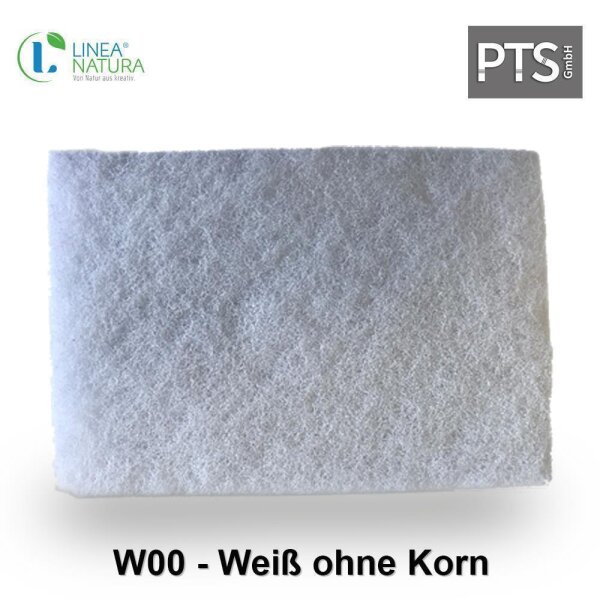LINEA NATURA® Schleifvliespads | Schleifscheibe | Vliespads 100x140 mm (div. Körnungen) W00 - (Weiß- ohne Korn)