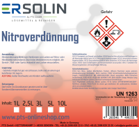 Nitroverdünnung 1L Verdünnung Lackverdünner Waschverdünnung auch in 3L 5L 10L