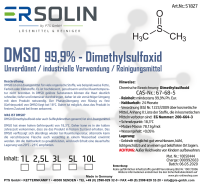 DMSO 99,9% - Dimethylsulfoxid | Unverdünnt l 2,5L Kunststoffkanister