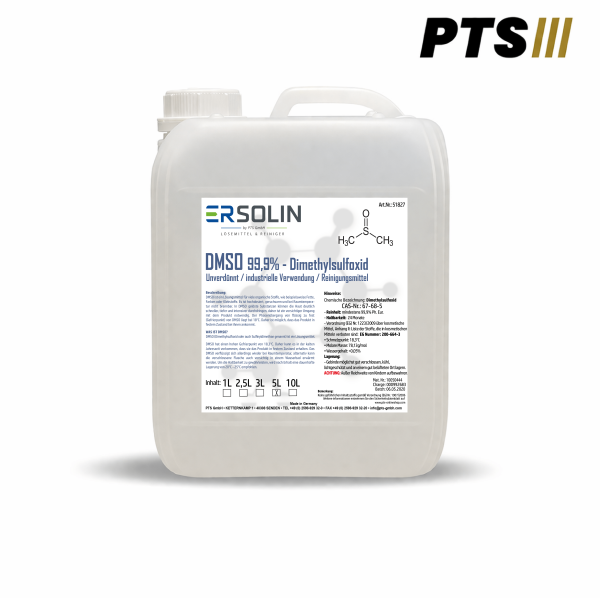 DMSO 99,9% - Dimethylsulfoxid | Unverdünnt l  5L Kunststoffkanister