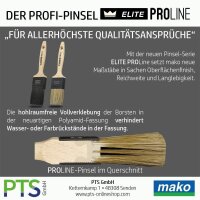 Mako Elite PROLINE Lasur Flachpinsel | Malerpinsel | Lasurpinsel | 50 mm