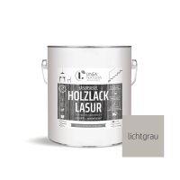 Holzlack Lasur | Möbel | Parkett u.- Treppen im Innenbereich 2,5 L lichtgrau