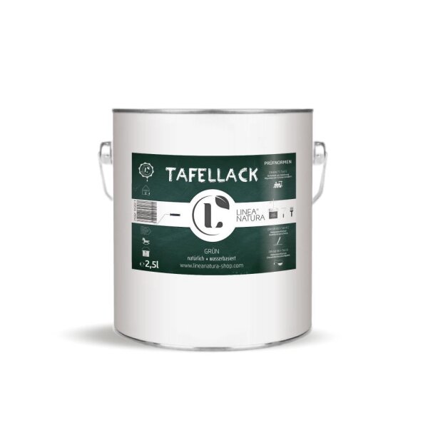 LINEA NATURA® Tafellack | Lack | universal Lack auf Wasserbasis 2,5 L grün