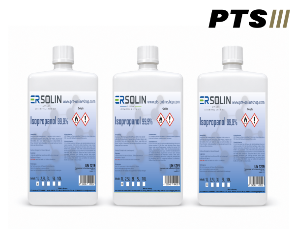Isopropanol 99,9% 3x1 Liter IPA Entfetter Reiniger