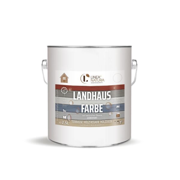 LINEA NATURA® Landhausfarbe deckend 2,5 L Elfenbein