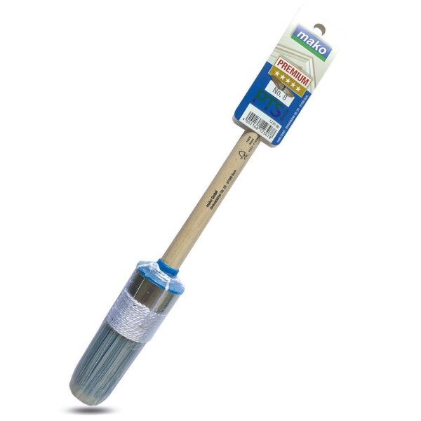 mako Premium Lack-Ringpinsel | Rundpinsel | Lackpinsel | Lackierpinsel | 8 mm/35 mm