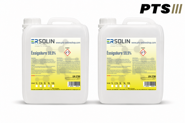 Essigsäure 59,9% 2x5 L Entkalker Reiniger technische Qualität
