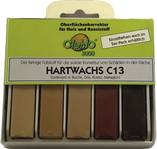 Cleho Hartwachs C13 - 5er Pack Sortiment 4