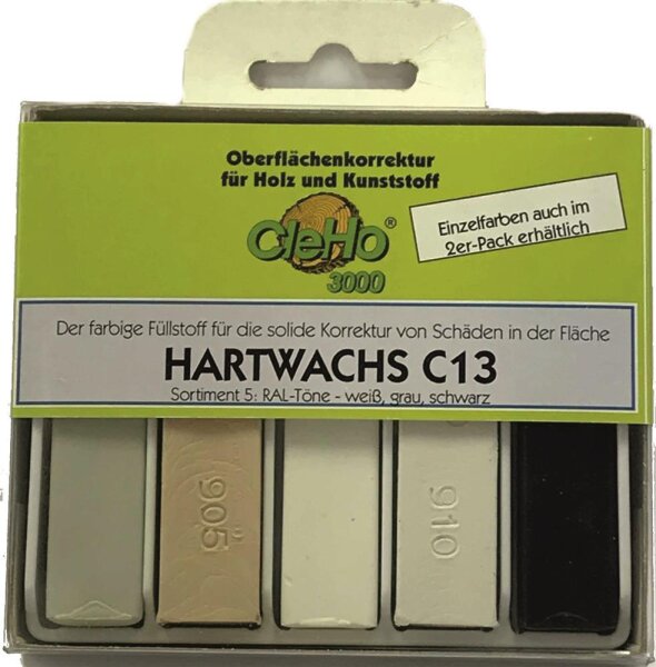 Cleho Hartwachs C13 - 5er Pack Sortiment 5