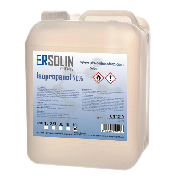 Isopropanol 70% 10L sehr ergiebig IPA Entfetter Reiniger