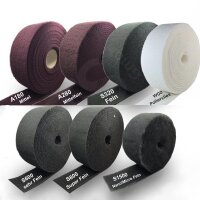 LN Schleifvlies Rollen 100 mm x1m/5m/10m | Vlies Korn A180-S1500 W00 5m