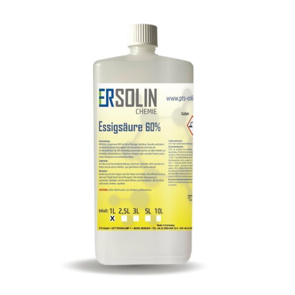 Essigsäure 60% Entkalker Reiniger div. Variationen