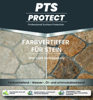 PTS Protect Farbvertiefer – Wasserbasierte Imprägnierung mit farbvertiefender Wirkung Steinimprägnierung 5 Liter