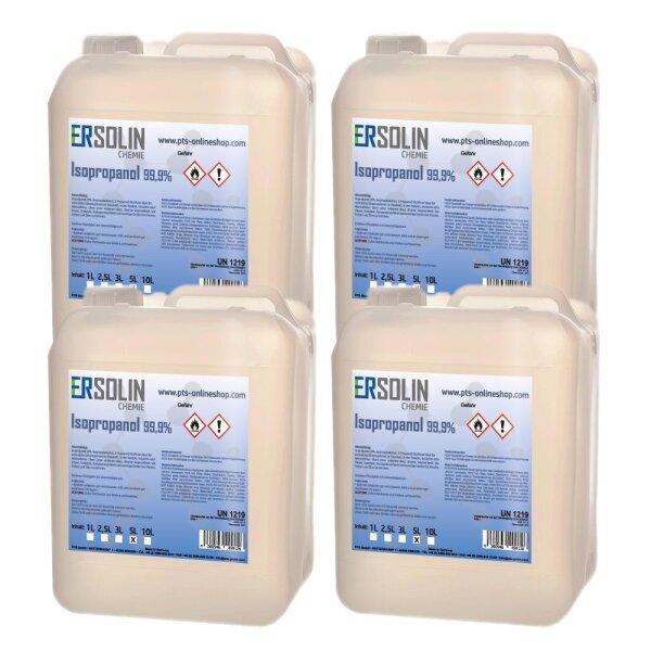 Isopropanol 99,9% 4x5 Liter IPA Entfetter Reiniger