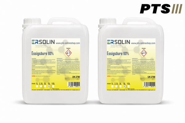 Essigsäure 60% 2x5 L Entkalker Reiniger sehr ergiebig auch in 1L 3L 5L 10L