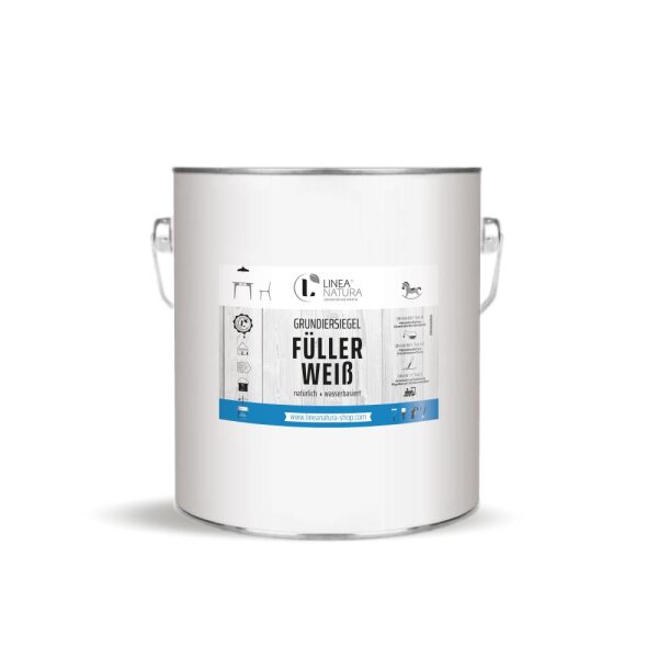 LINEA NATURA® - Grundiersiege Füller Weiß Grundierung 1K Wasserfüller 2,5  kg