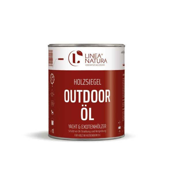 LINEA NATURA® Outdoor Ö| Terassenöl Gartenmöbel Öl Teaköl Bangkirai Öl Hartholz Öl- 1L