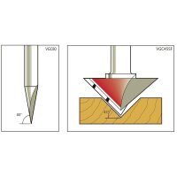 V-Nutfräser HW Z=1 D=44 A=45° L=21 B=32 S=12